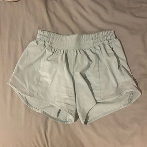 Light Blue Size 4 Tall Lululemon Hotty Hot Shorts